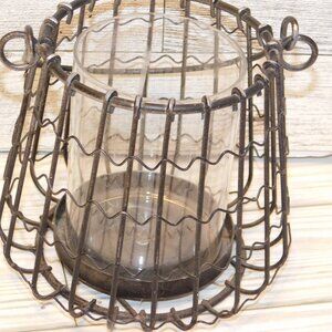 METAL GLASS CANDLE HOLDER , PENCIL HOLDER